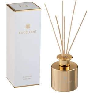 J-Line Bâtonnets parfumés Excellent - Golden Honey - verre - or - 150 ml