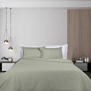 UNO CASA DESIGN Parure Copripiumino in Puro Cotone Garment Washed_No-Stiro