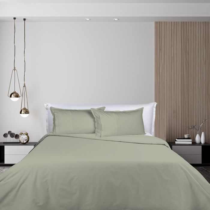 UNO CASA DESIGN Parure Copripiumino in Puro Cotone Garment Washed_No-Stiro