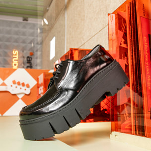 Zapatos 1764 NAPPA SHINNY BURDEOS / LEEDS color Burdeos