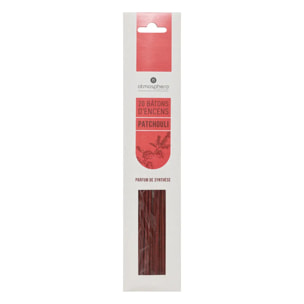 Lot de 20 bâtons d'encens patchouli H25cm