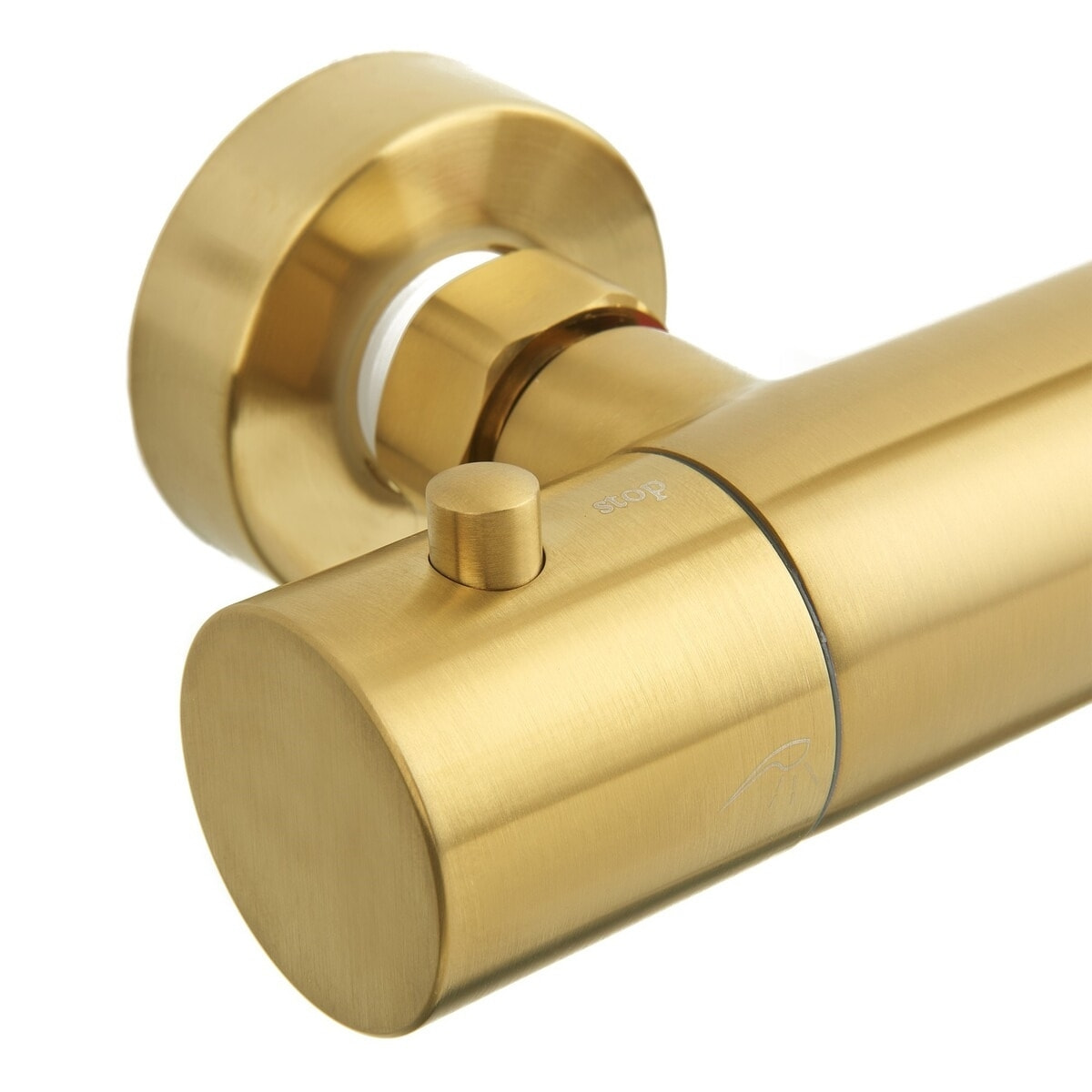 SAT DARK Colonne de douche avec Mitigeur Thermostatique, Or Brossé (SATDASSTKBZ)