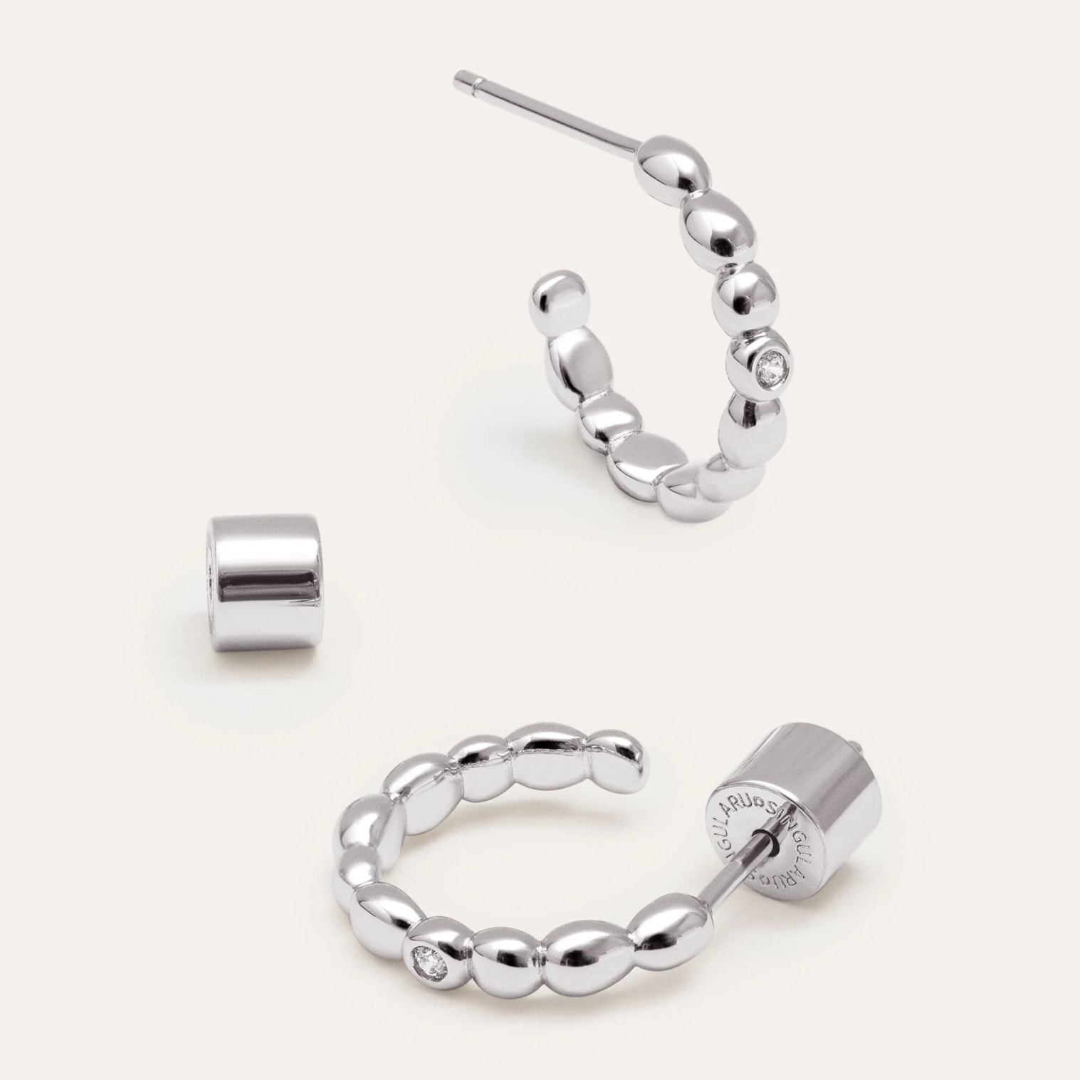 Pendientes Aro Pebble Spark