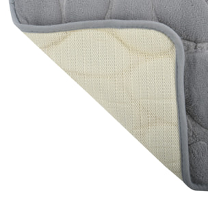 Tapis de bain Microfibre PEBBLE Gris MSV