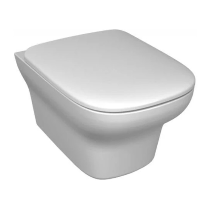 Cuvette WC suspendu sans bride Vox avec abattant frein de chute extra-plat déclipsable