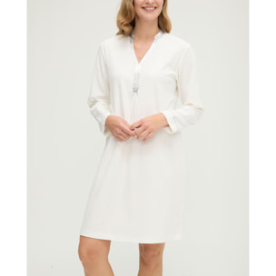 Camisón mujer lencero raso de manga larga