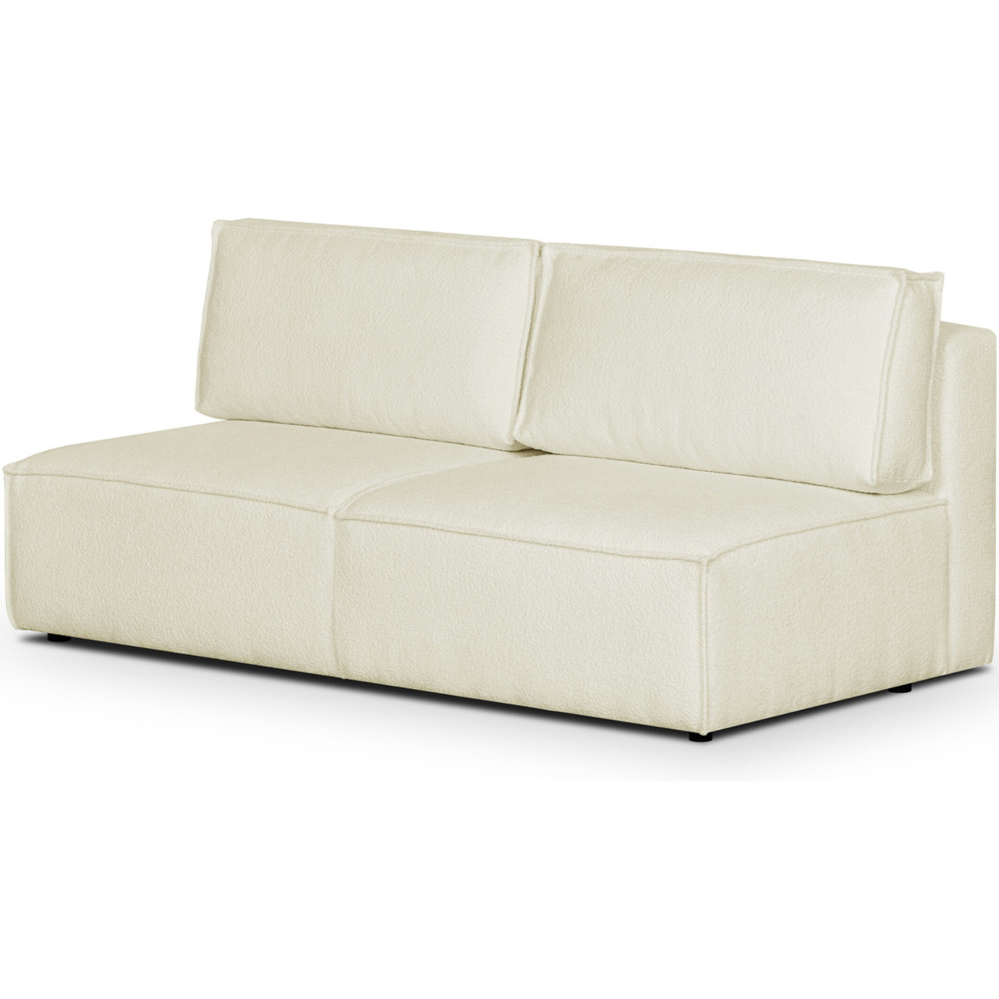 Module canapé 2 places en tissu bouclé - HARPER MOD