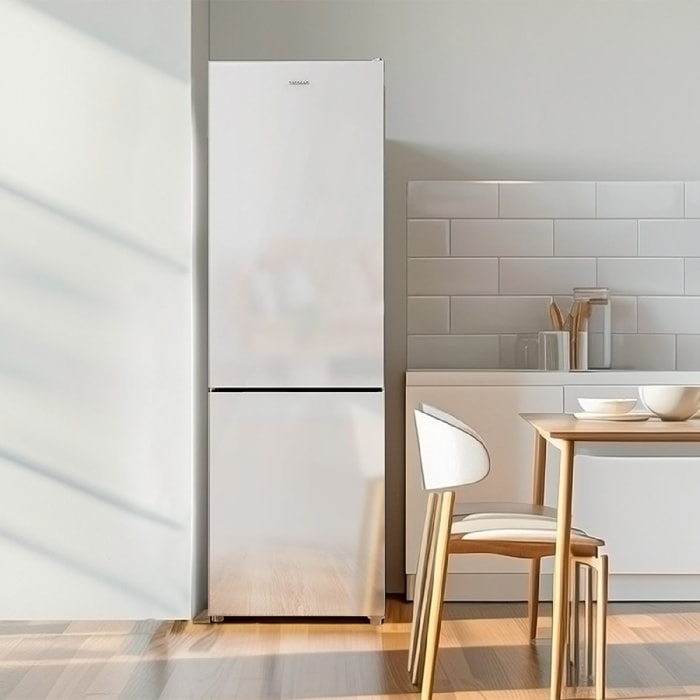 Cecotec Frigorífico combi Bolero CoolMarket Combi 250 White Glass D