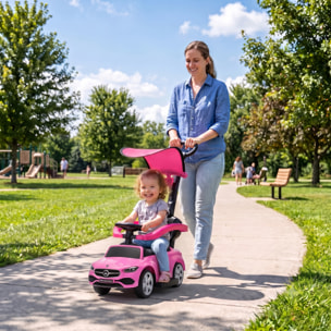 Porteur enfant évolutif Mercedes-Benz licence officielle rose