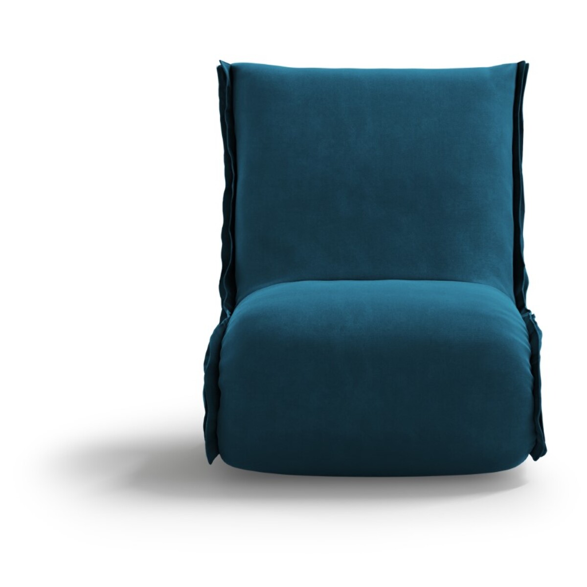 Fauteuil "Adeline" en velours turquoise