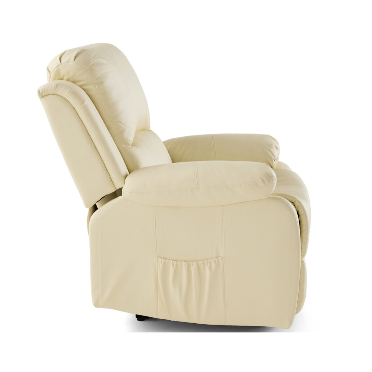 Armand - fauteuil relax électrique en simili - Beige
