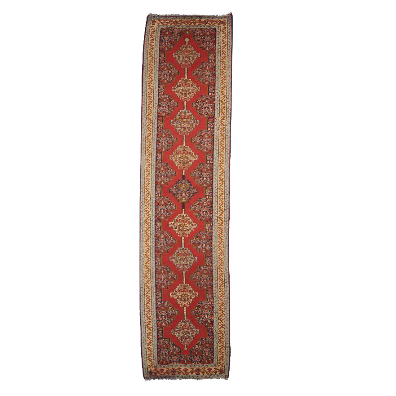 Authentique Tapis d'Orient kilim fait main en laine SENNEH