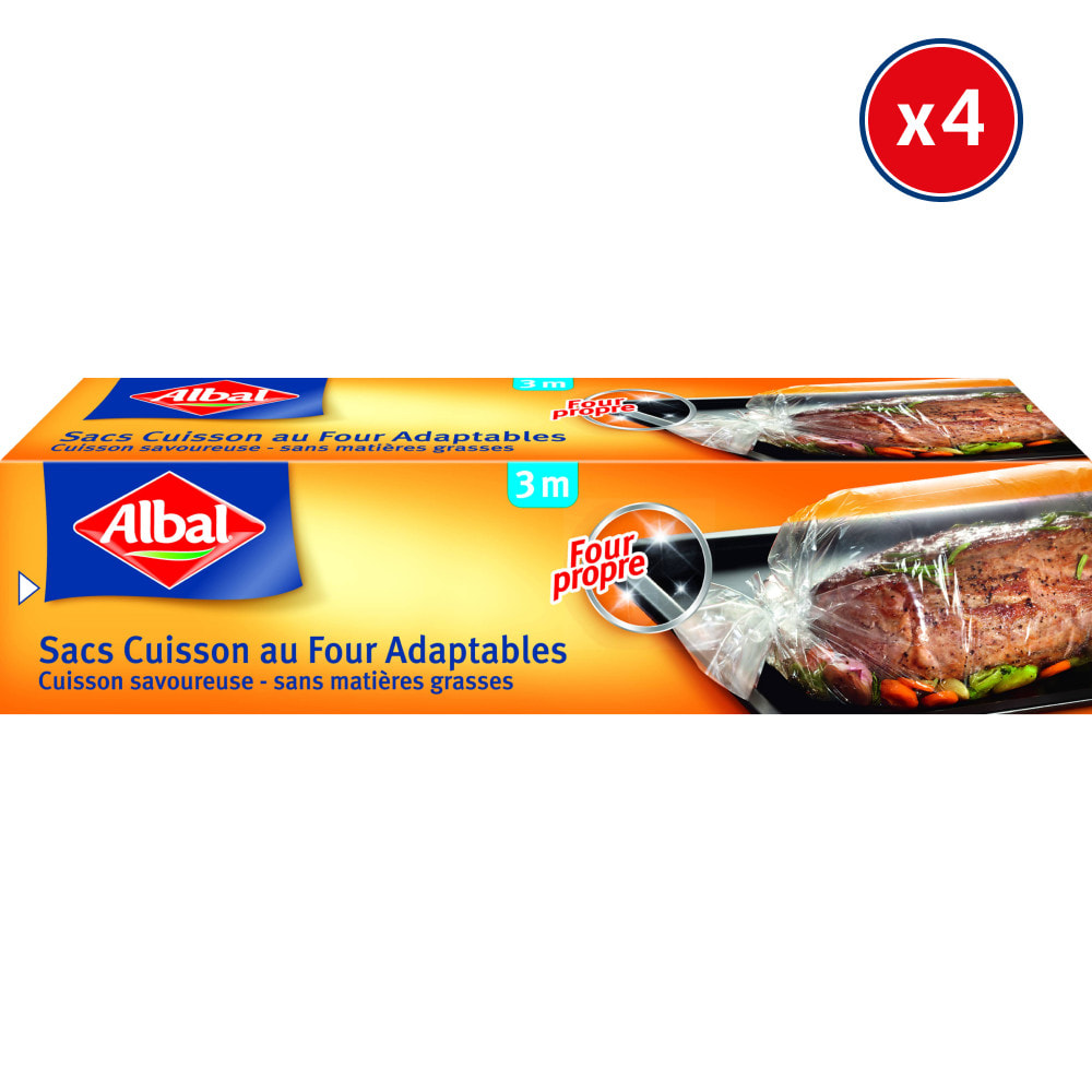 4x3m Sacs Cuisson au Four Adaptables Albal