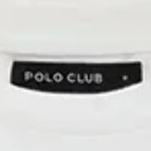 Maglietta bianca dal fit dritto con toppa Polo Club