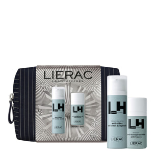 Lierac Homme - Coffret Le Fluide Anti-Âge 50 ml + Le Déodorant 50ml + Une trousse