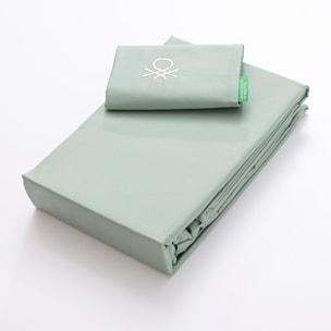Set 3pzs sabana individual: sabana plana (160x290cm c/ dobladillo simple 5cm) + sabana bajera (90x200+25cm flap) + 1 funda de almohada (50x80cm) 100%