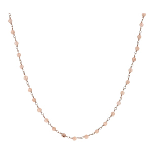 Collana Rosario Girocollo in Quarzo Grigio Sfaccettato