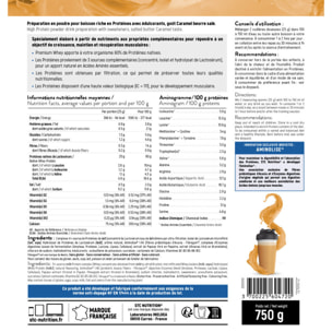 STC NUTRITION - Premium Whey - 80% de protéines natives de lactosérum - Croissance, maintien et réparation musculaires - Digestion facile - Doypack 750g -  Caramel Beurre Salée - Lot de 3