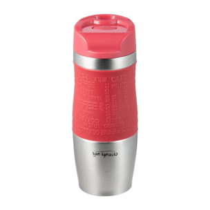 Taza de viaje 360ml acero inoxidable doble pared en color rojo expert san ignacio