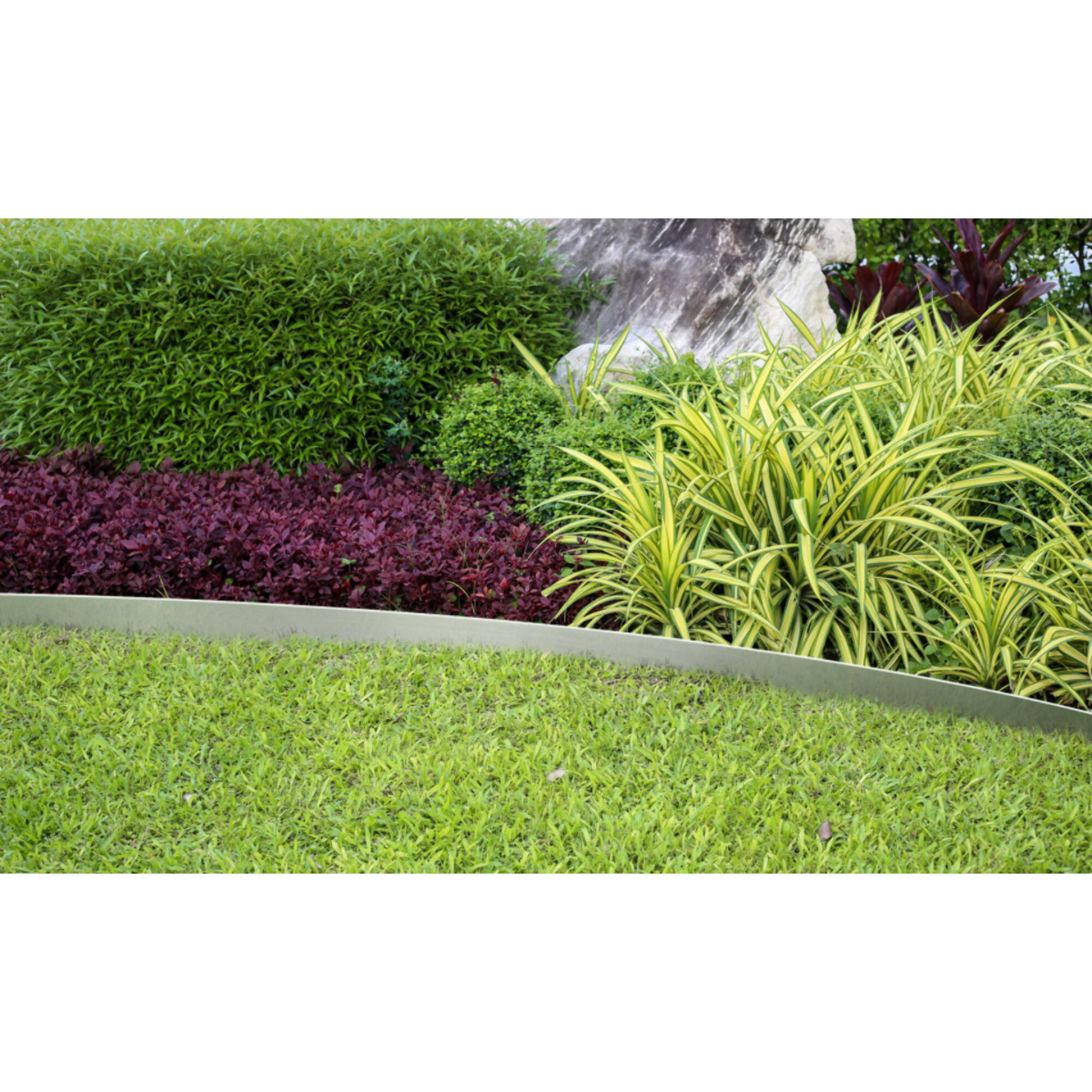 Bordurettes pour parterre en métal - lot de 5