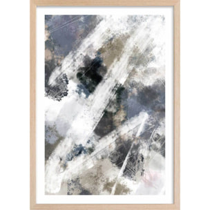 Affiche Facet zag Affiche + cadre en bois - Chêne