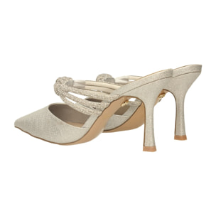 Décolleté sling back Donna Tata Italia Argentato