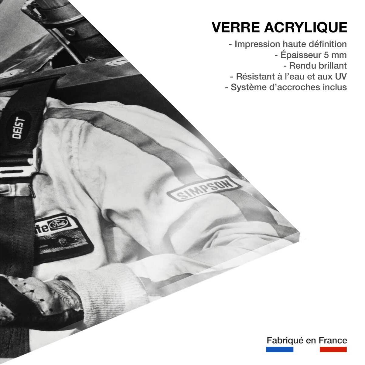 Photo célébrité Paul Newman Indianapolis Tableau plexiglas