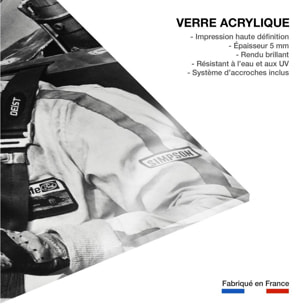 Photo célébrité Paul Newman Indianapolis Tableau plexiglas