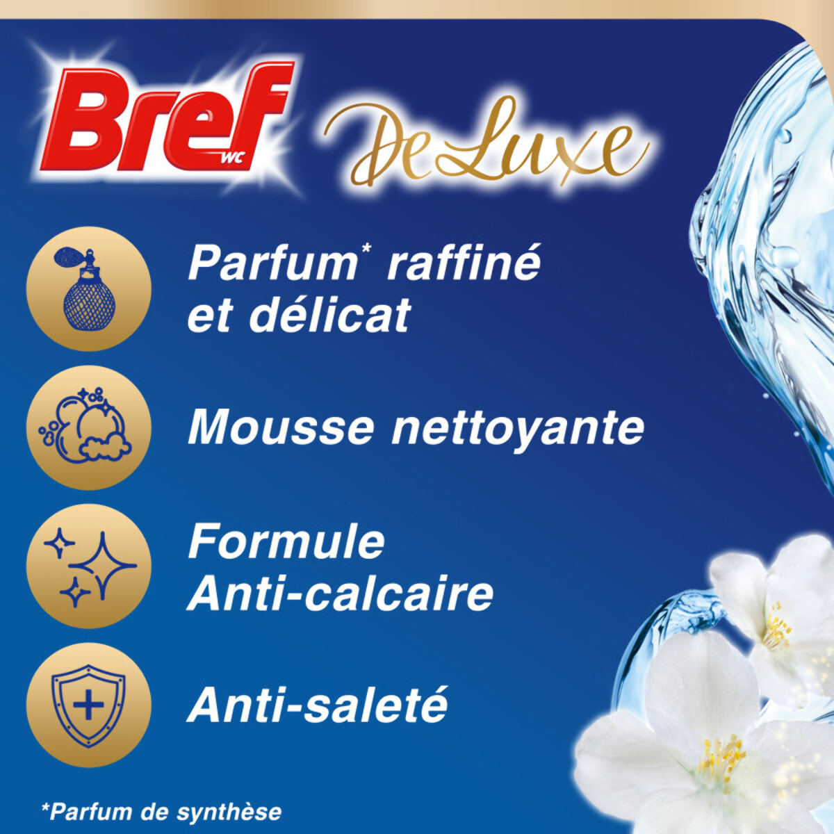 Lot de 4 - BREF WC Deluxe Jasmin Délicat Duo-Pack