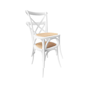 Chaise de bistrot vintage bois (lot de 4) BELLEVILLE