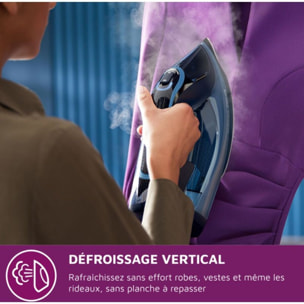 Fer à repasser PHILIPS DST8020/20 fer à vapeur Série 8000 Bleu clair, 3000W