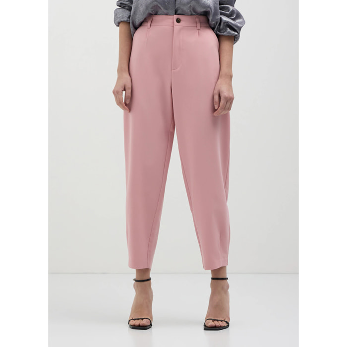 Pantaloni straight melange