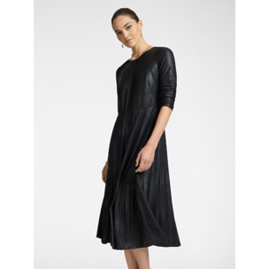 Elena Mirò - Vestido con falda plisada - Negro