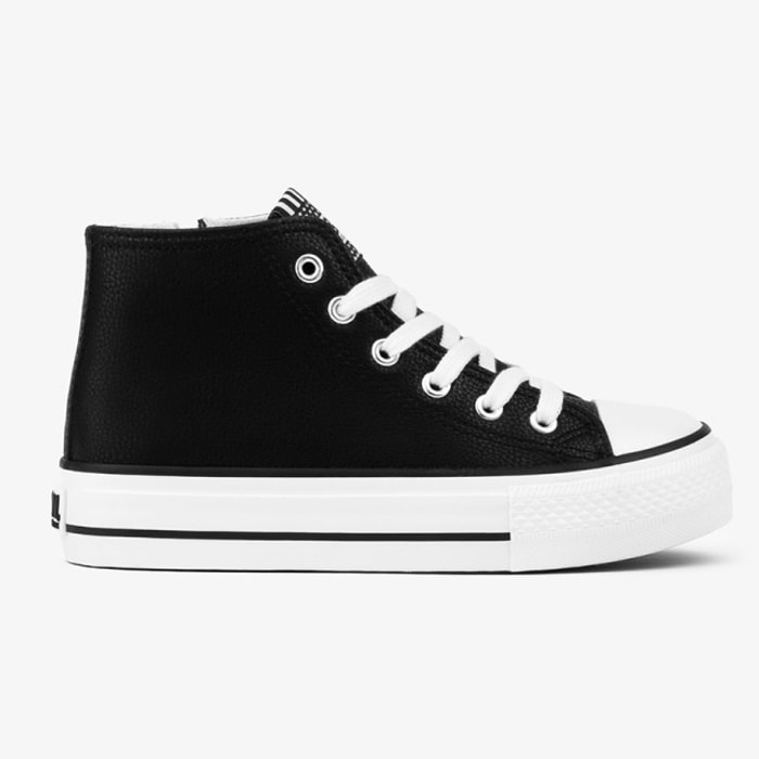 Zapatillas Altas en Negro con Plataforma