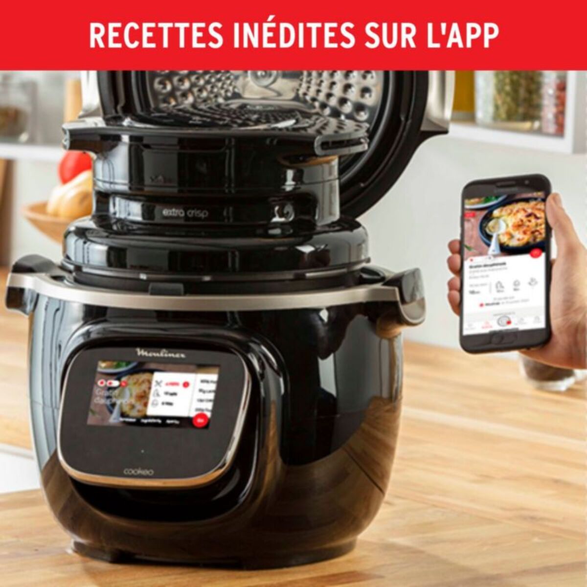 Couvercle MOULINEX Extra Crisp pour Cookéo EZ150800