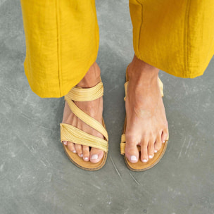 Sandalias N5810 NOBUCK LAVADO KAKI/PANGLAO color Kaki