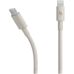 Câble de charge BEATS tissé USB-C vers Lightning 1M50 Gris écl