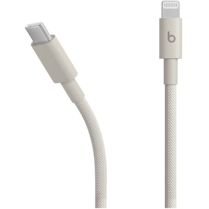 Câble de charge BEATS tissé USB-C vers Lightning 1M50 Gris écl