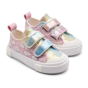 Zapatillas Bajas de Bebés Doble Tira Adherente Multicolor