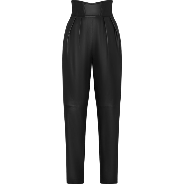PHILIPP PLEIN Pantalones de cuero ICONIC PLEIN