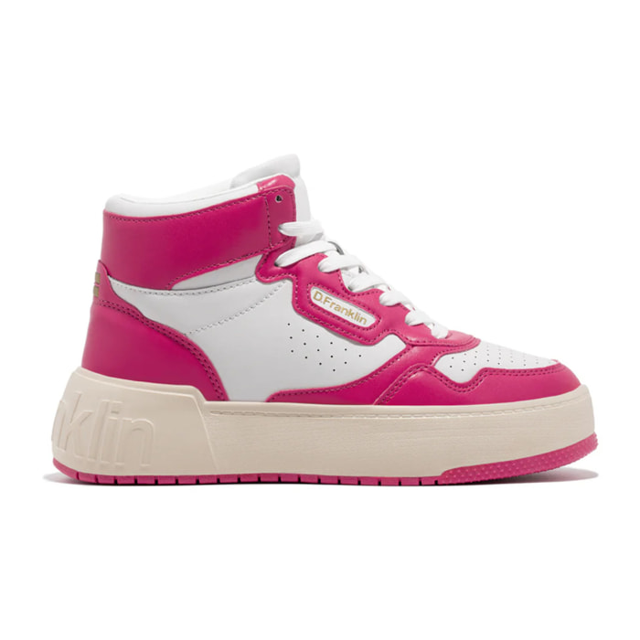 Zapatillas Altas Abotinadas de Mujer High Court Basic Fuchsia / Fuchsia D.Franklin