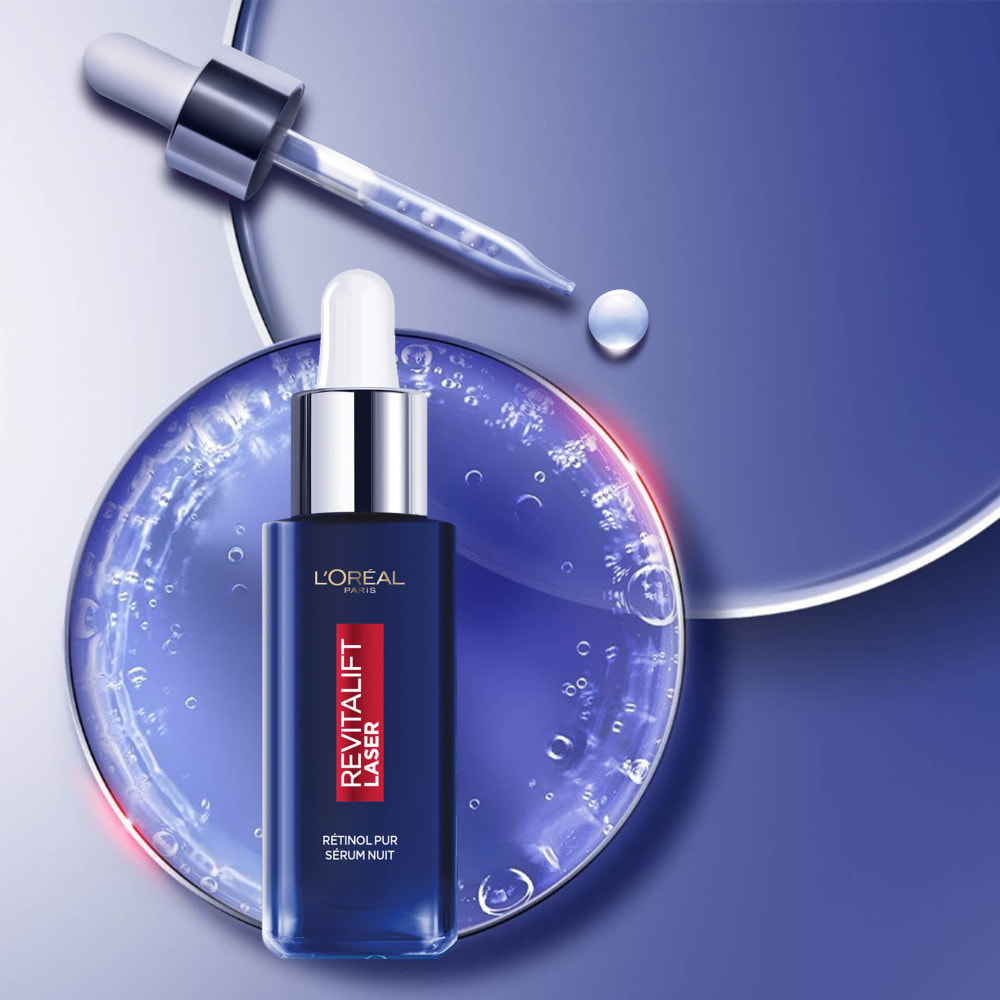 L'Oréal Paris Revitalift Laser Soin Anti-âge SPF25+ 50ml, L'Oréal Paris Revitalift Laser Sérum Nuit Rétinol Pur Rides Profondes