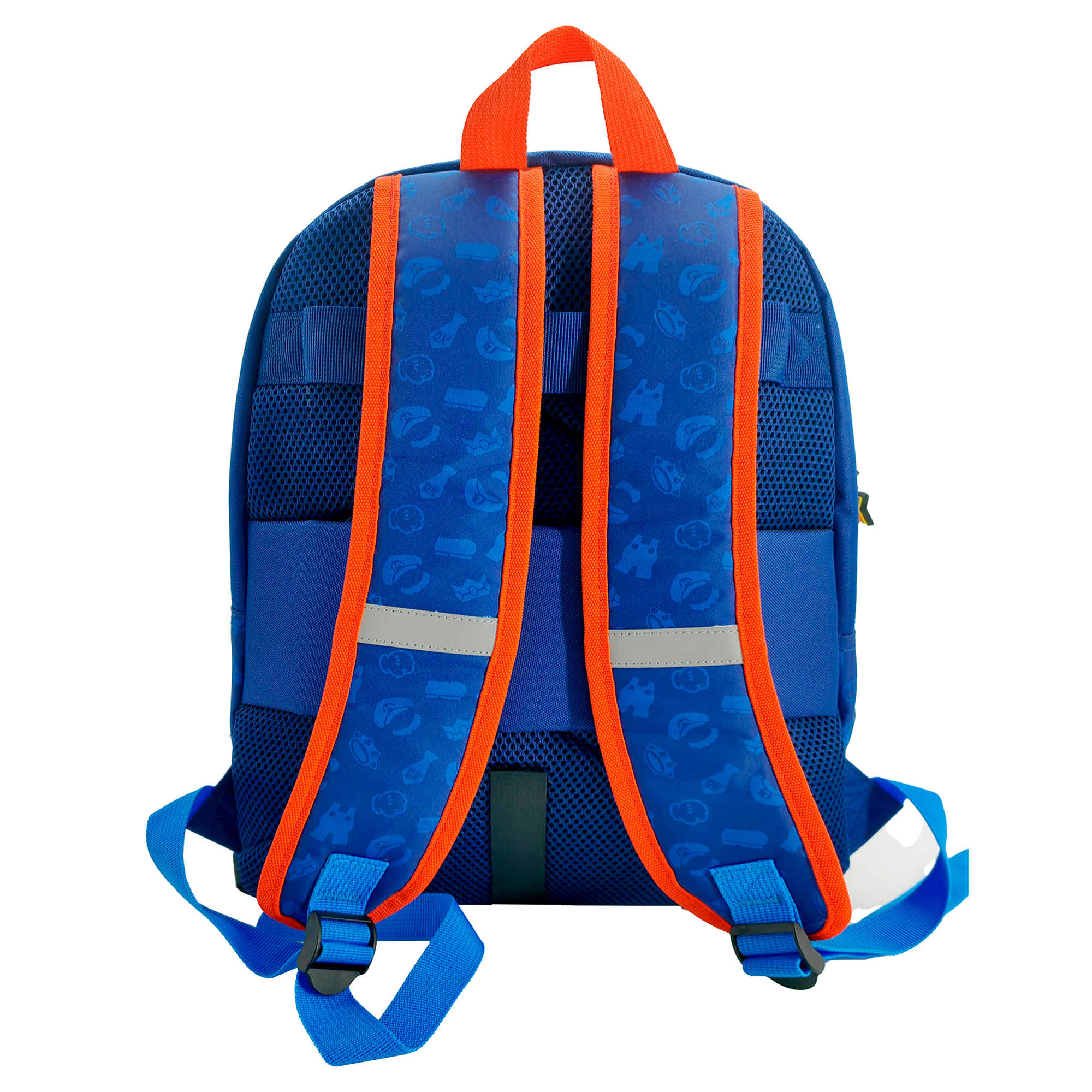 Super Mario Zaino. Tasca frontale rotonda. Schienale imbottito.