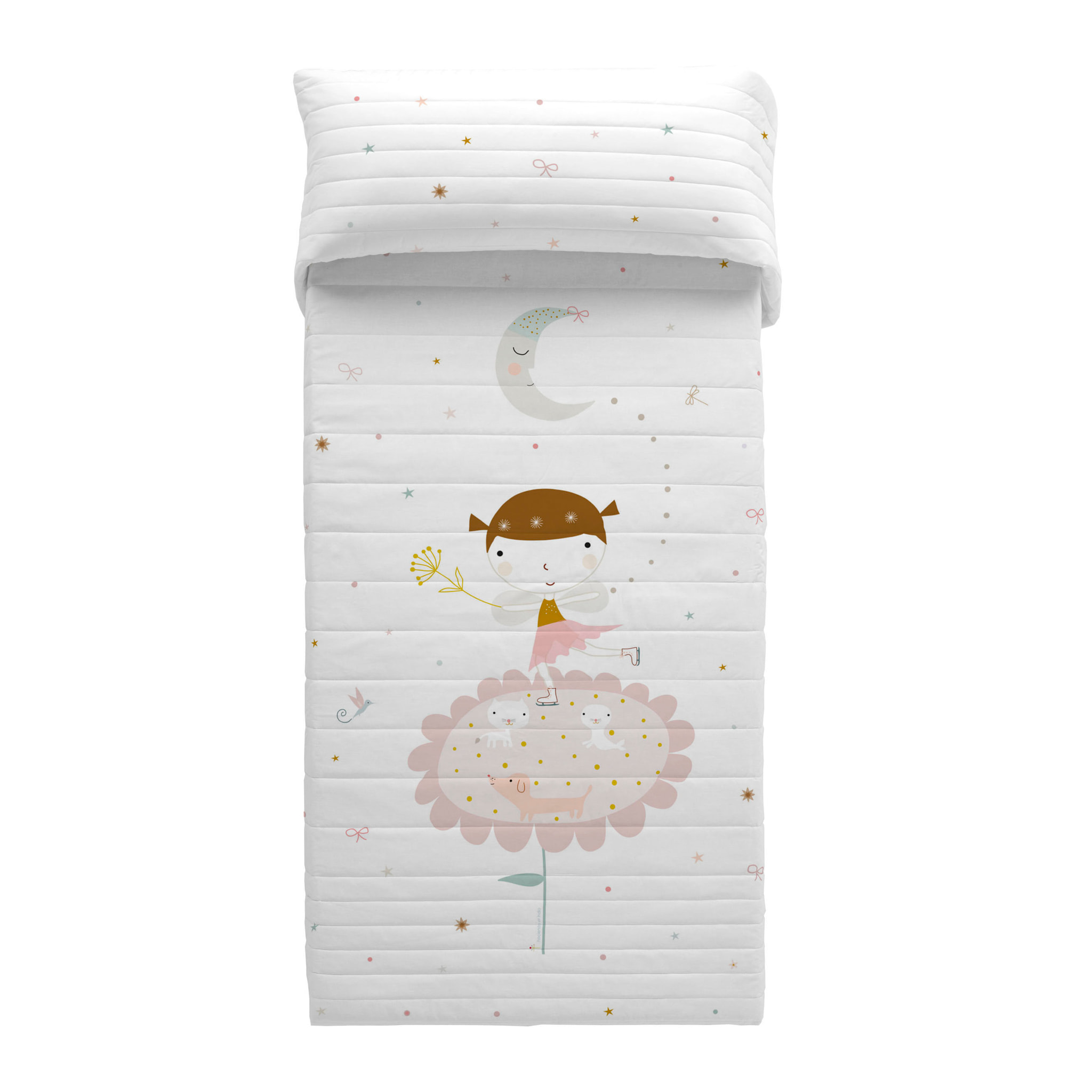 Haciendo el Indio - Colcha Bouti Estampada - Reversible - Infantil - 100% Algodón - 70 gr/m² - Patinadora