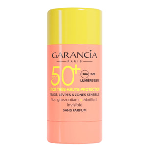 solaire - Stick Solaire Invisible SPF50+ lèvres, visage et zones sensibles 15 g