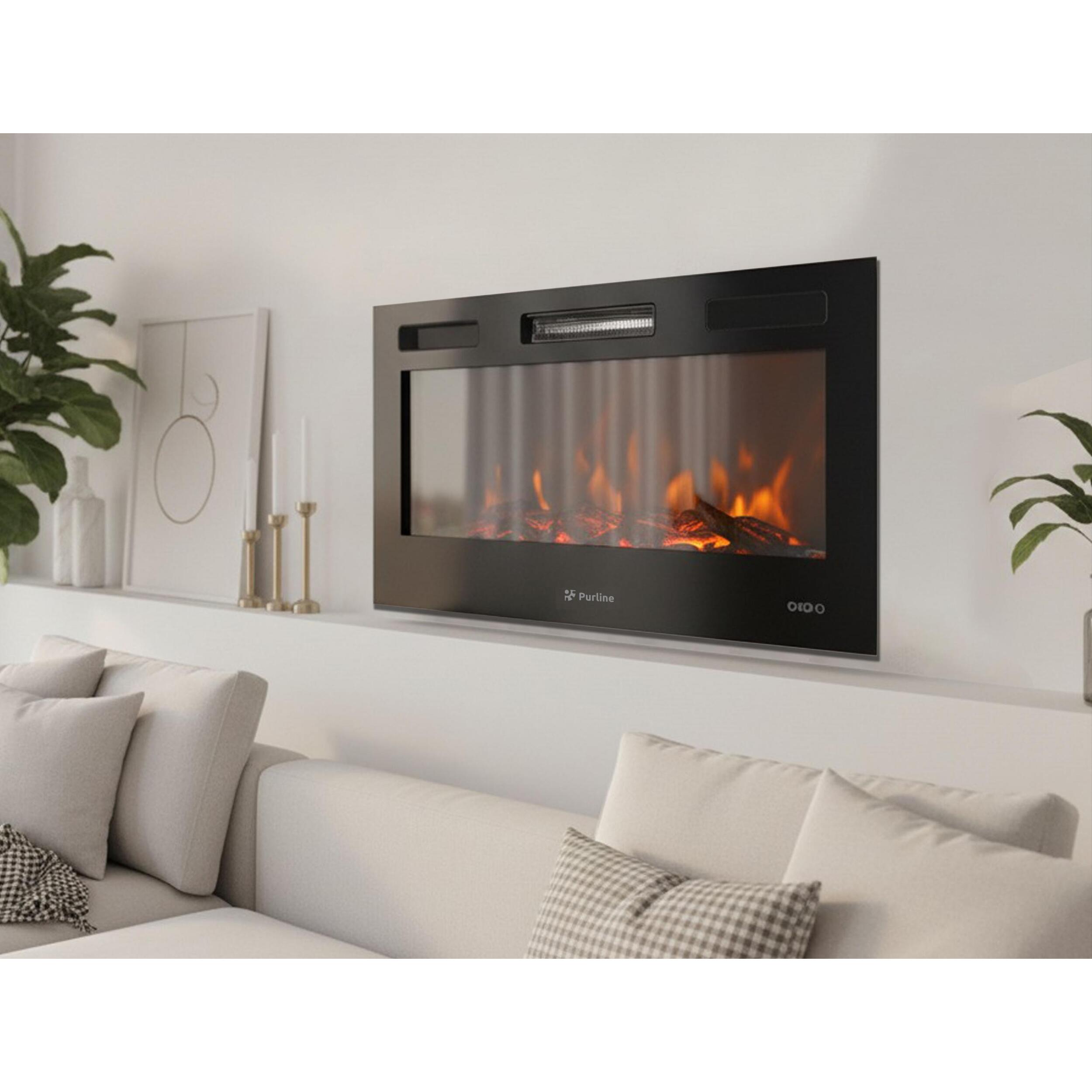 Chimenea panorámica insertable con salida de aire frontal CHE-650 PURLINE