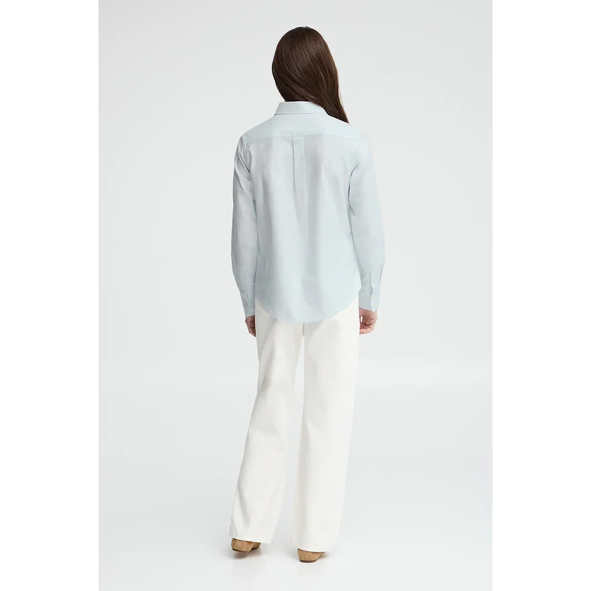 Camisa oxford azul claro de corte regular con bordado Rigby Go