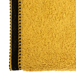 Serviette de toilette "Joia" coton jaune moutarde 50x90cm
