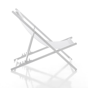 Tomasucci Chaise de plage MILOS Blanc