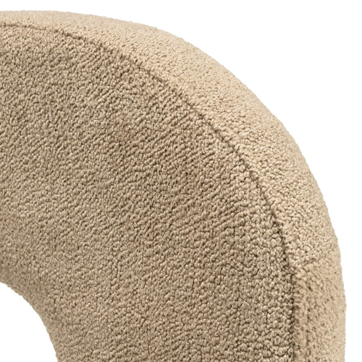 AGATHE - Fauteuil design en tissu beige